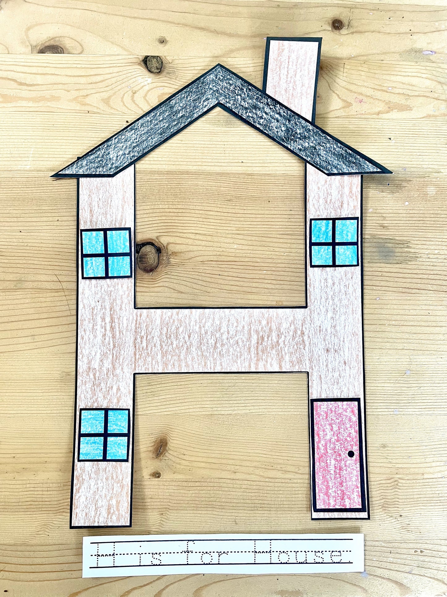 H is for House Letter Craft