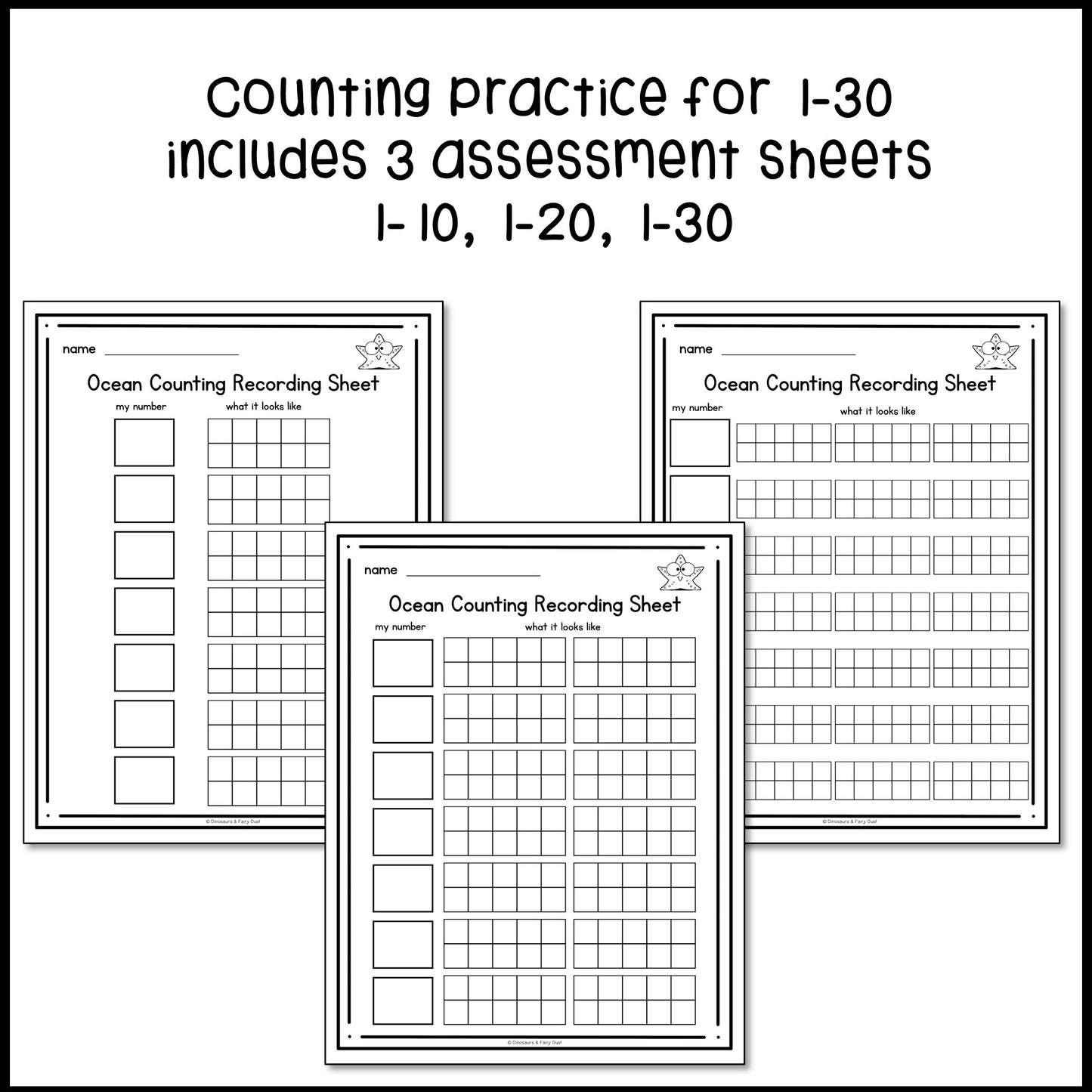 Ocean Counting Mat