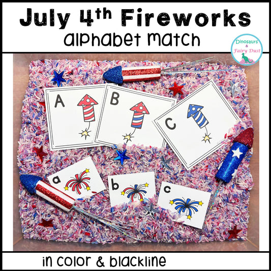 Independence Day Alphabet Match Activity Cards