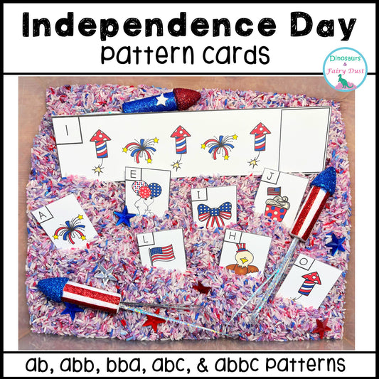 Independence Day Pattern Cards