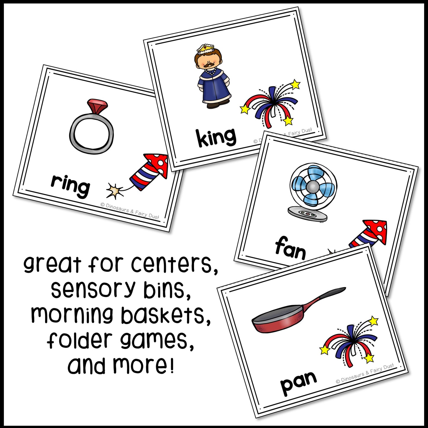 Independence Day Rhyming Match Activity Cards