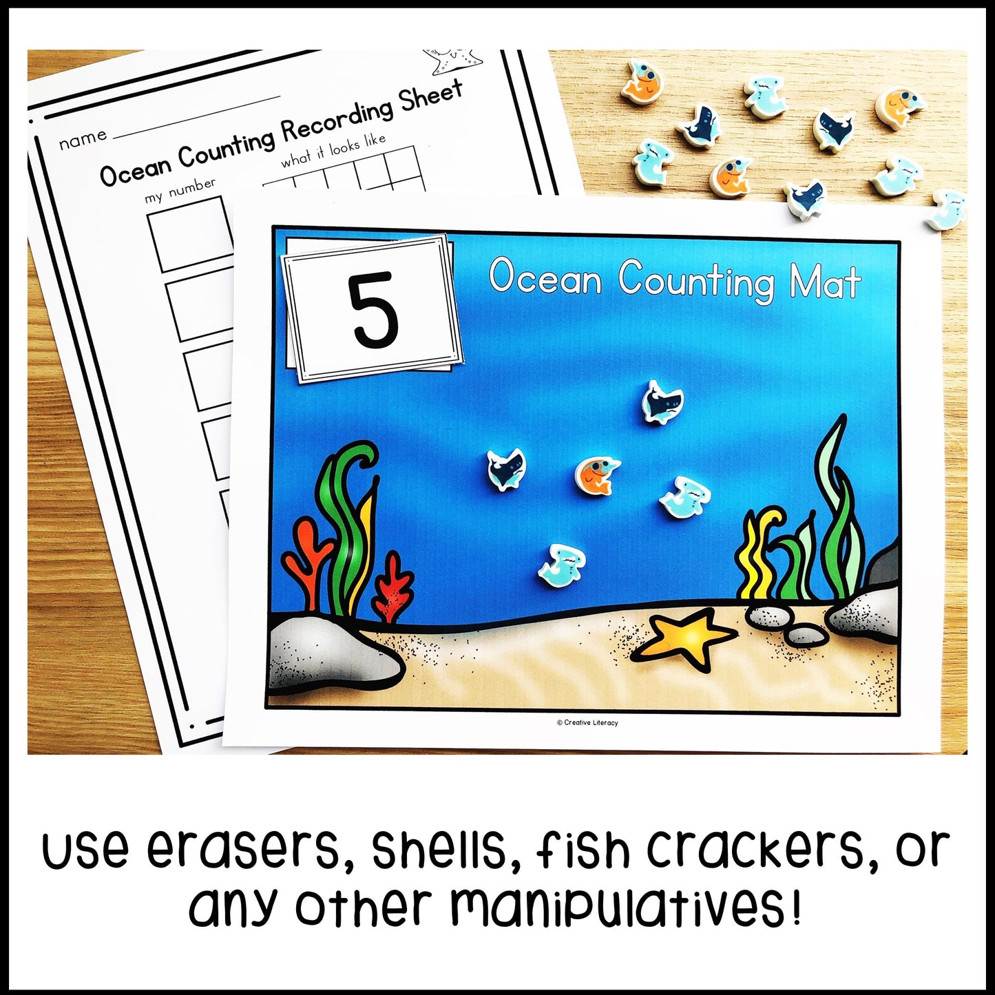 Ocean Counting Mat