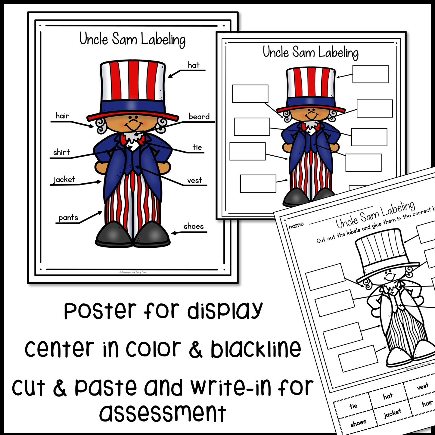 Uncle Sam Labeling Activity