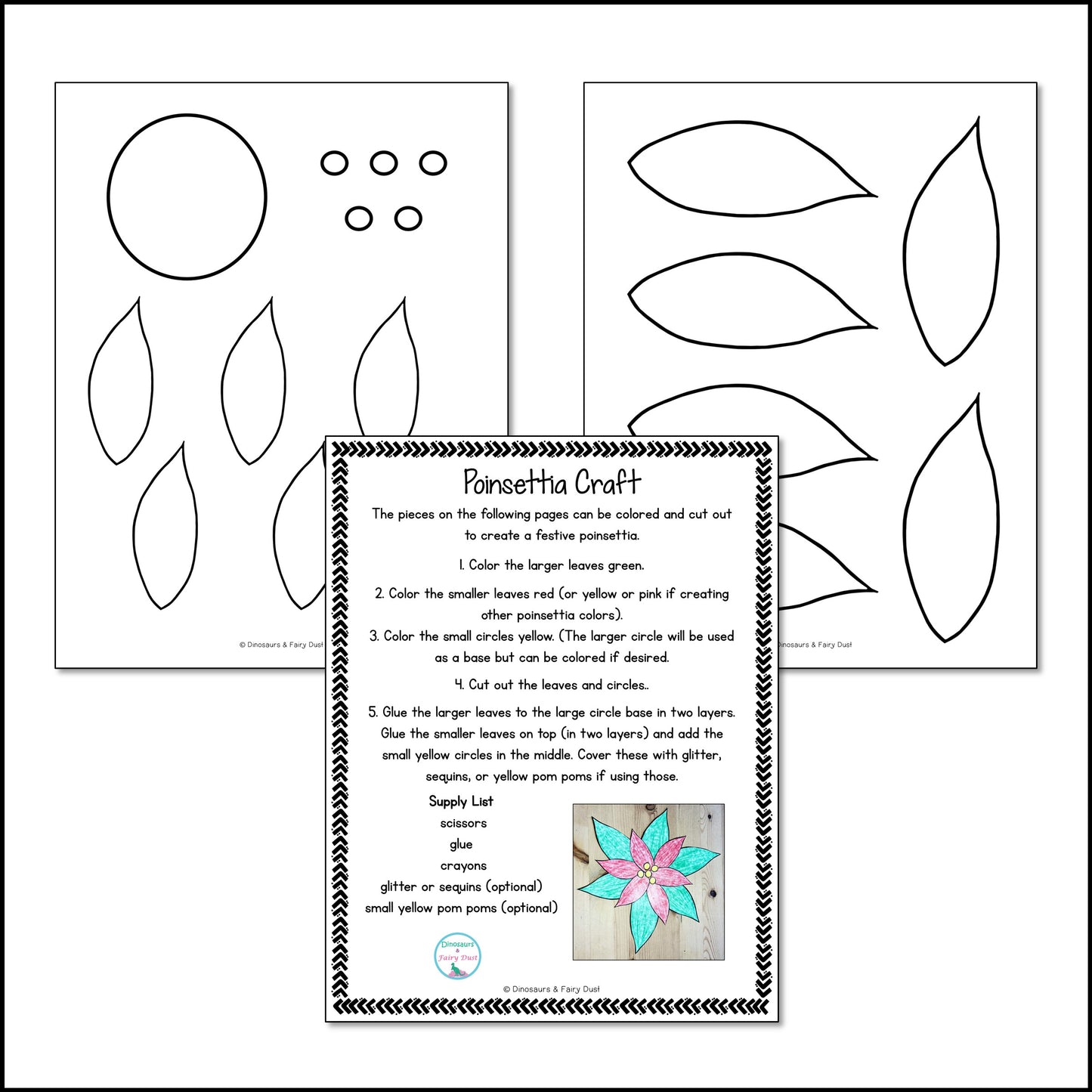 Poinsettia Craft