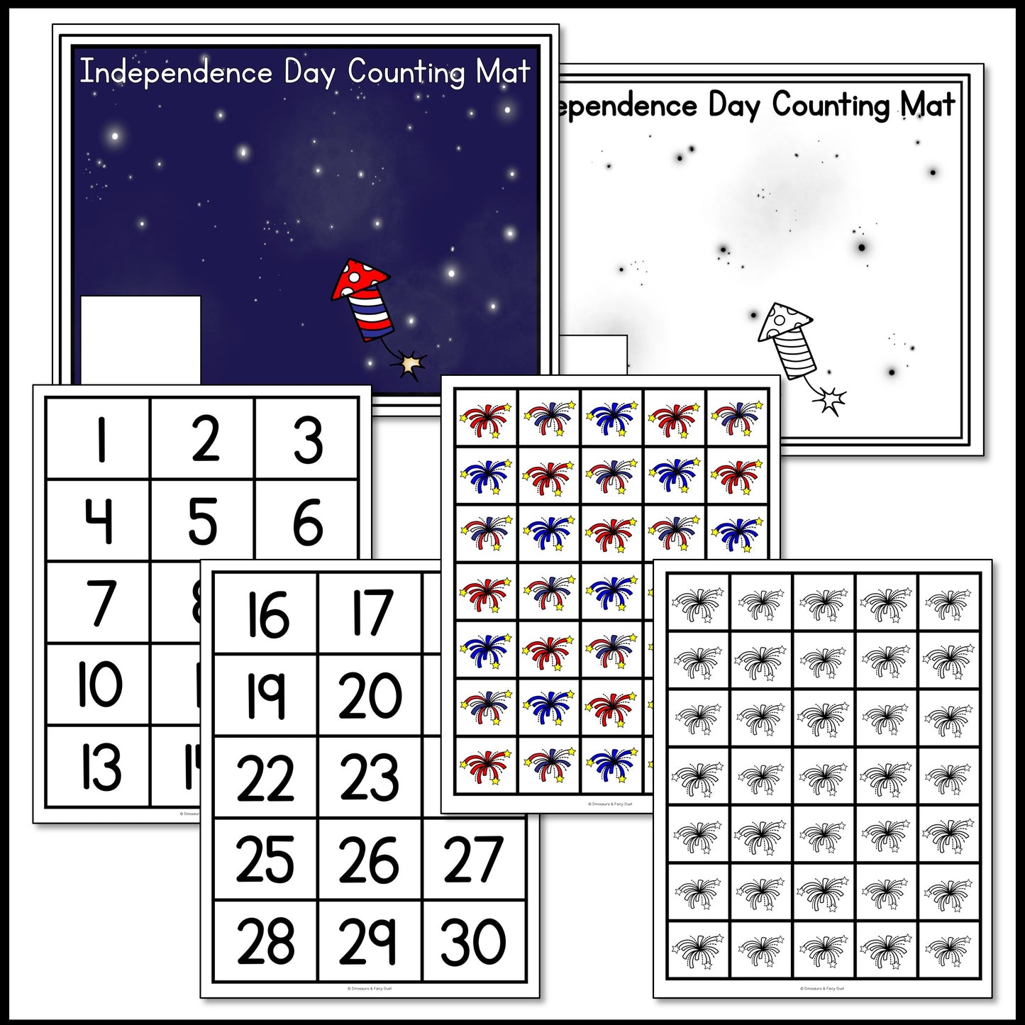 Independence Day Counting Mat