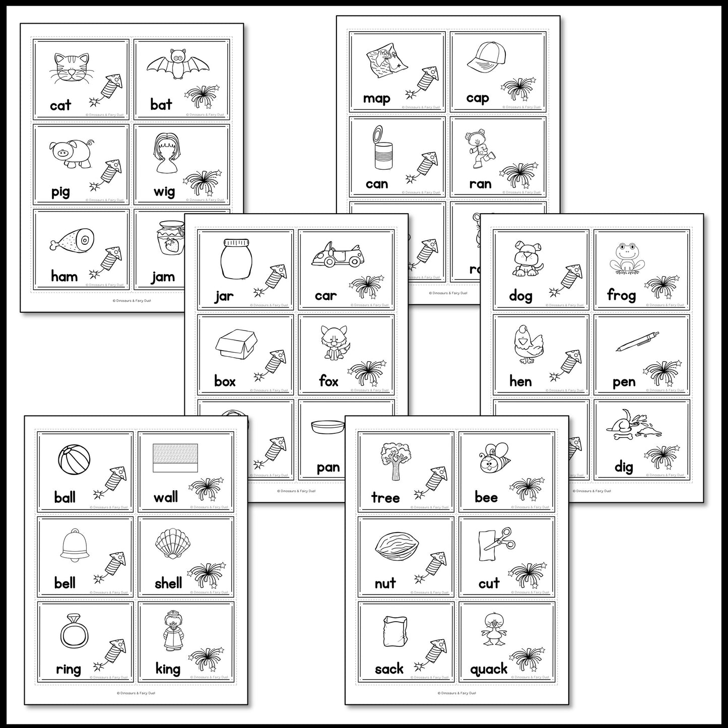 Independence Day Rhyming Match Activity Cards